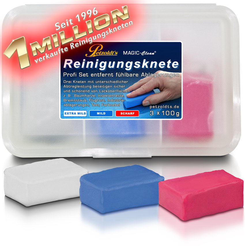 weiss blau rot profi set reinigungsknete petzoldts profiset