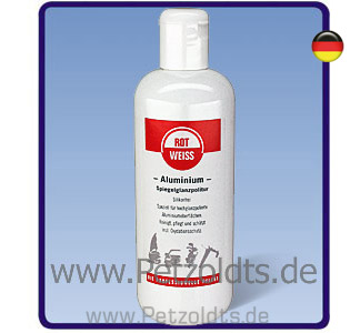 aluminium spiegelglanzpolitur rotweiss