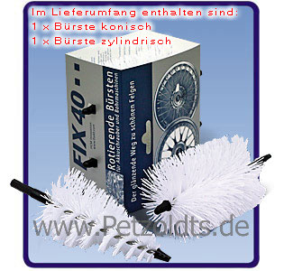 buerstenset synthetik fix40 felgenreinigung