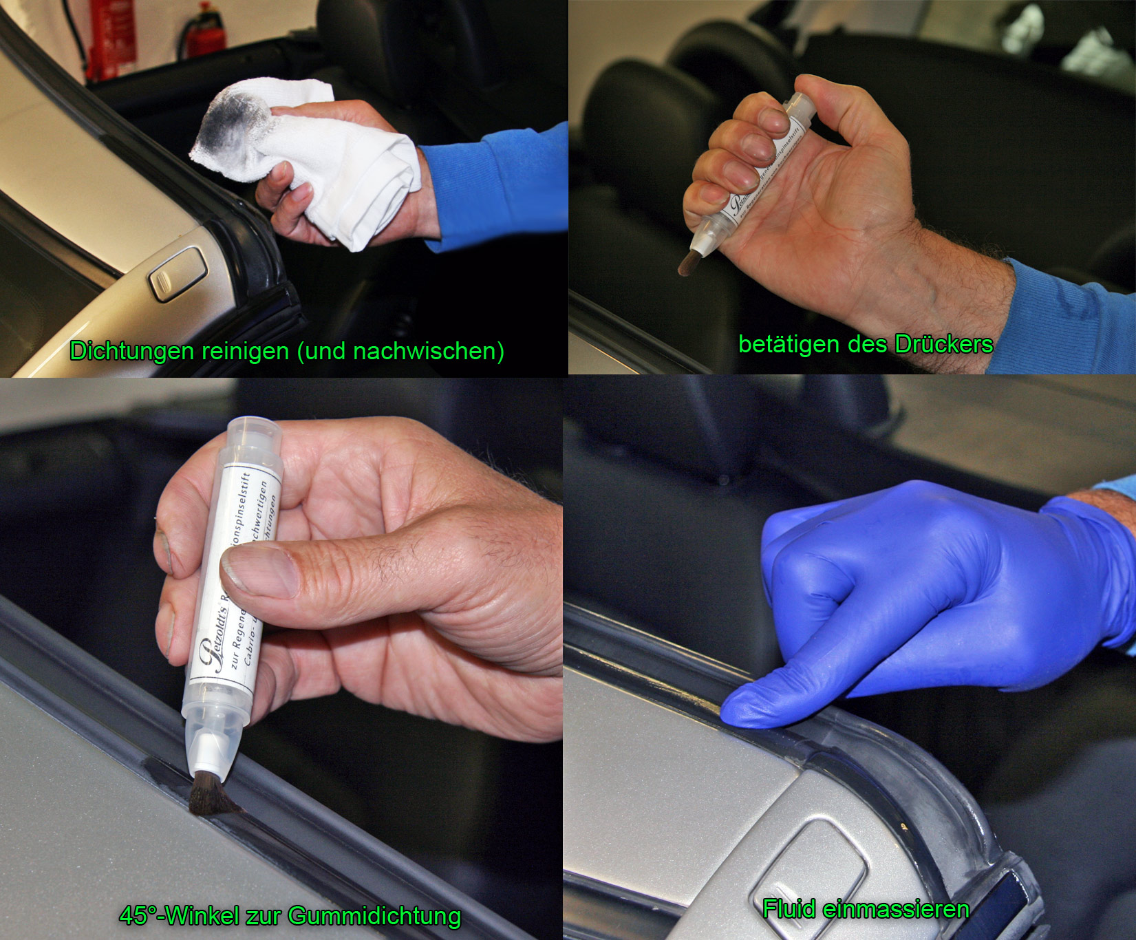 pinselstift krytox gummidichtungen