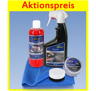 petzoldts mattlack-pflege set shampoo reiniger wachs 2