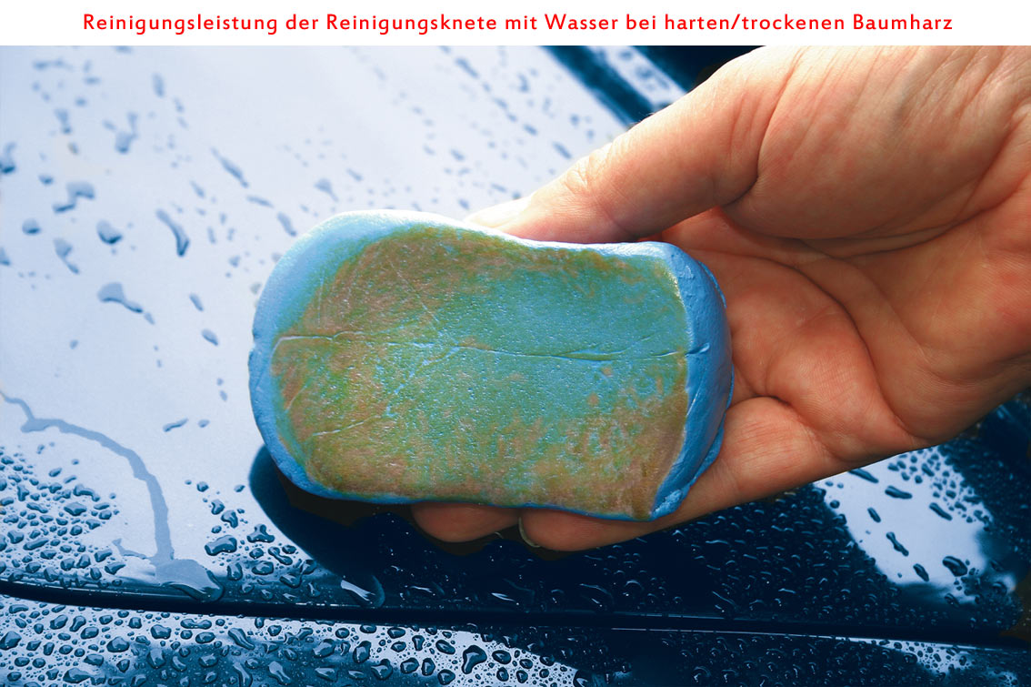 baumharz mit reinigungsknete entfernen